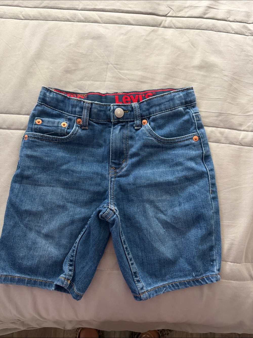 Levi's Boys Medium Blue Denim Shorts